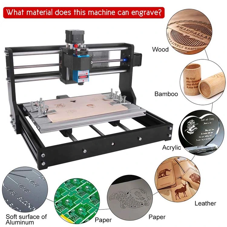 3 Axis 3018 PRO Mini Laser Milling Engraving CNC Router Machine